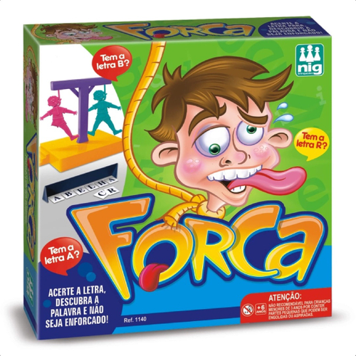 Brinquedo Jogo da Forca Infantil Divertido Resistente 2 Bonecos 1 Forca 1  Base E 3 Cartelas De Letras + 6 Anos Nig - 1140 na Americanas Empresas