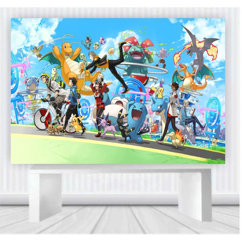 Pokémon: Pôster/Mural com imagens de todos os pokémons