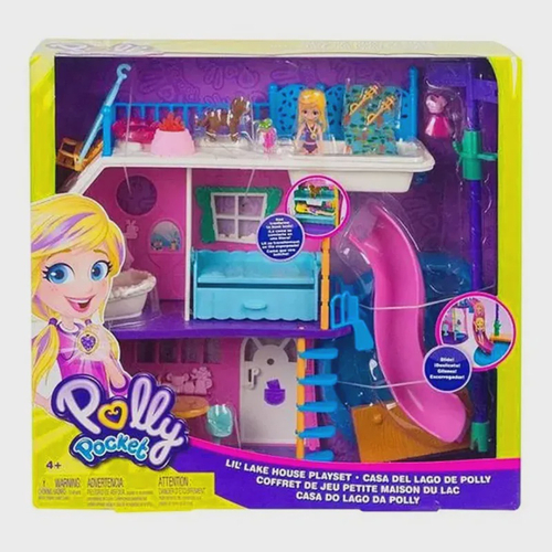 Brinquedo Boneca Mega Casa Surpresa Escala Polly Pocket GFR12 Completa  Original Matel Poly Playset em Promoção na Americanas