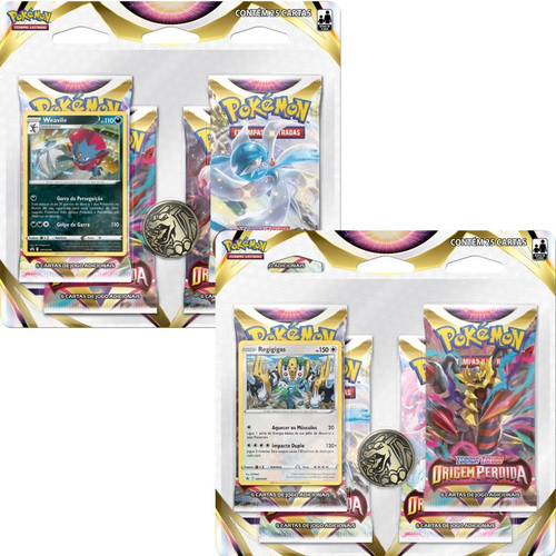 Blister Quadruplo Pokémon Regigigas Origem Perdida Tcg