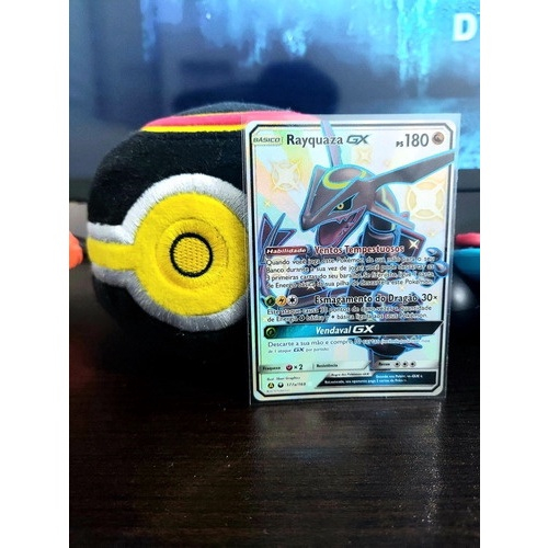 Carta Pokémon Rayquaza GX 177a/168 - Destinos Brilhantes