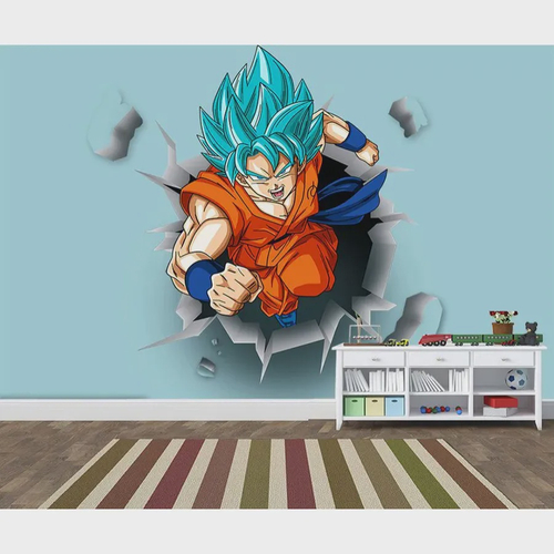 Relógio De Parede Anime Dragon Ball Desenho Goku Quartos Salas