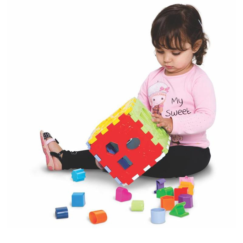 Brinquedo Educativo Cubo Didático com Blocos Merco Toys com o menor preço -  Compra Fácil