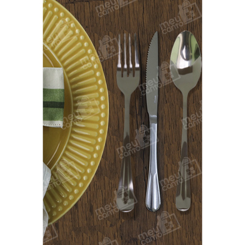 Kit De 24 Peças Talheres Garfos Facas Conjunto De Mesa Em Aço Inox Jantar  Buffet Grande Faqueiro Premium - Meu Canto Shop