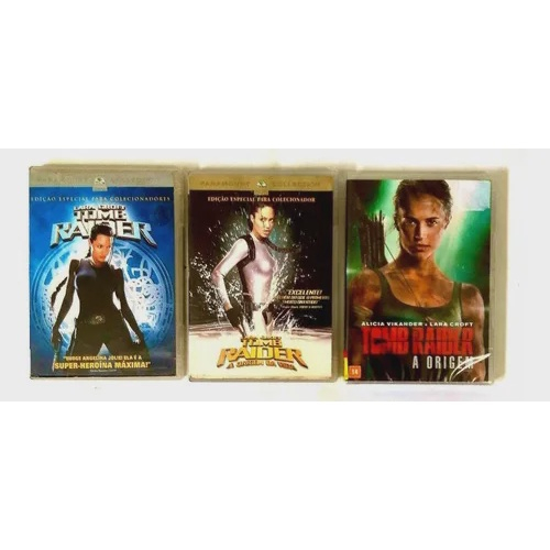 Dvds Lara Croft, Tomb Raider + a Origem da Vida - Originais