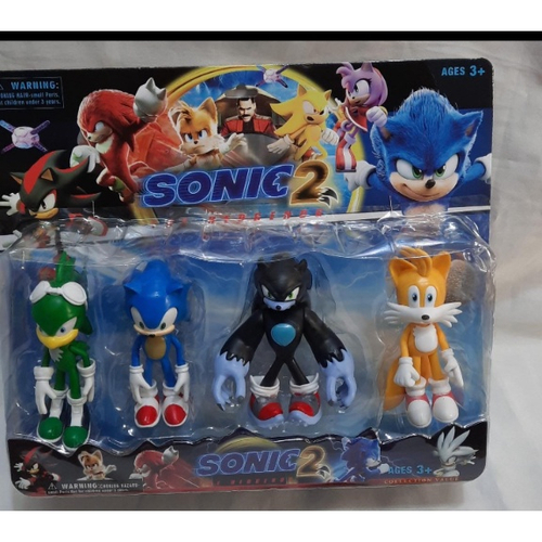 Boneco Sonic 28cm Azul Personagem Jogo Videogame Caixa