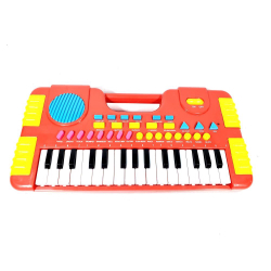 Teclado Piano Musical Center Infantil Vermelho 31 Teclas