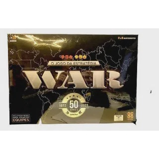 Jogo de Tabuleiro - War 50 Anos - 3 a 6 Jogadores - Grow - Jogos