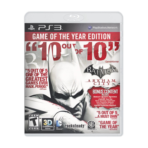 Batman Arkham City - Goty Edition - Ps3 no Shoptime