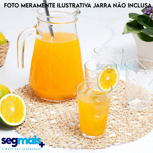 Jogo de Copos de Vidro 265ml 6 Peças Nadir Maracatu - Avanci Brasil