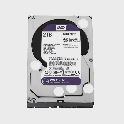 Hd Purple 2tb Sata 6 Gb/S 5400rpm 64mb Wd20purz - 5x sem