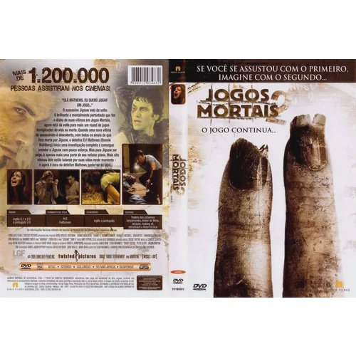 Jogos mortais 1 2 3 4 5 6 7 dvd original lacrado no Shoptime