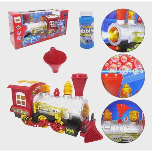 Brinquedo Pista Locomotiva Trem Elétrico c/ Sons Luzes 196cm - Chic Outlet  - Economize com estilo!