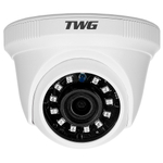 Câmera dome HD 1MP 4X1 lente 2.8MM 1/4 18 leds plastico twg TW-7606 HD