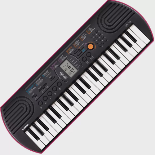 Teclado Musical Infantil Casio Sa76 Laranja