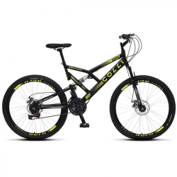 Bicicleta Colli 220 Aro Aéreo 26 Dupla Suspensão 21 Marchas Freios a Disco Menor preço em Bicicleta Colli 220 Aro Aéreo 26 Dupla Suspensão 21 Marchas Freios a Disco