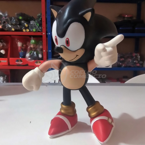 Boneco Sonic Amarelo Articulado Grande Super Size 23cm - Bonecos