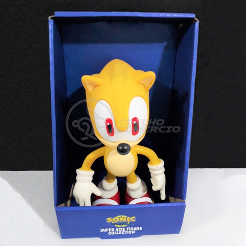 Boneco Action Figure Sonic Articulado Grande Super Size - 23cm - Sonic  World - Action Figure - Brinquedos