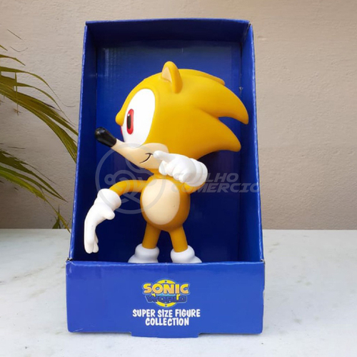 Boneco Super Sonic Amarelo Personagem Action Figure Articulado