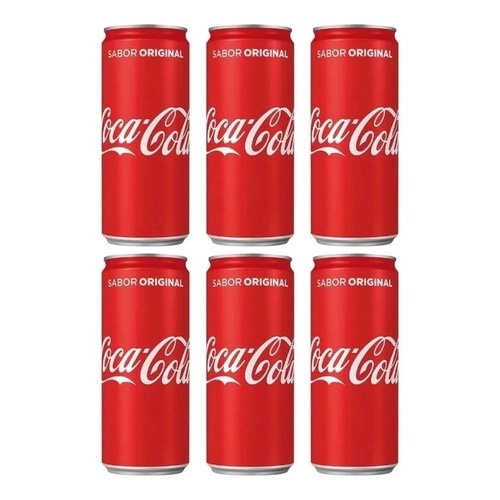 Fardo de Refrigerante Coca-Cola 6 Unidades 310ml Lata