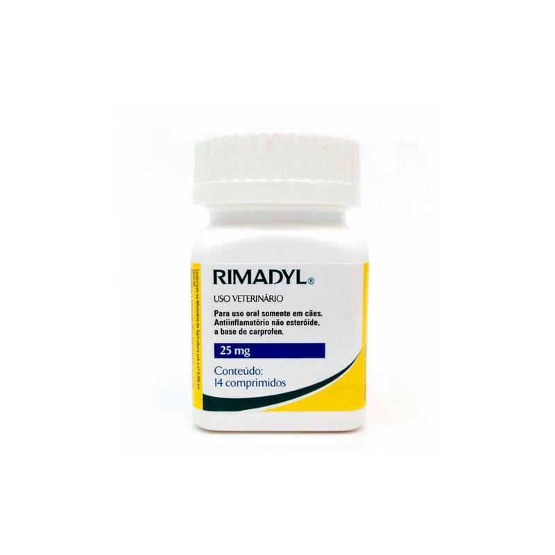 Anti Inflamatório Zoetis Rimadyl 25mg Com 14 Comprimidos Submarino