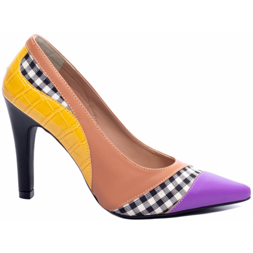 Scarpin colorido clearance