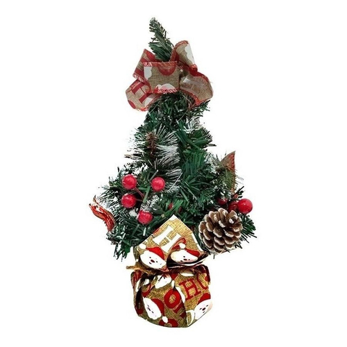 Mini Arvore Natal decorada com bolinhas vermelhas 30cm na Americanas  Empresas