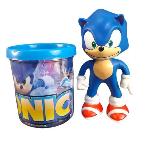 Boneco Sonic Azul Filme Brinquedo Macio 16cm Caneca Personalizada 350ml -  WIN Colecionáveis