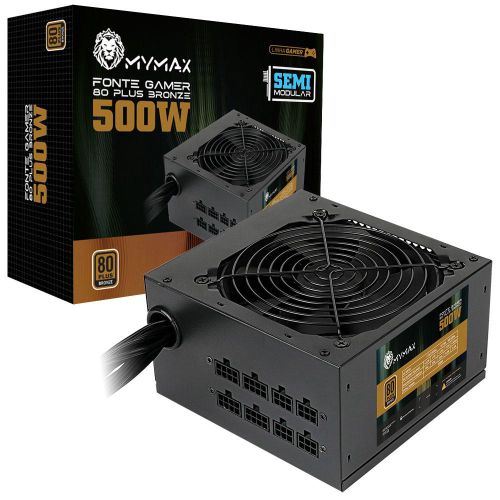 Fonte atx Gamer GM500 80 Plus Bronze 500W Preto - Gamemax em Promoção na  Americanas