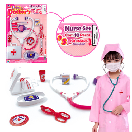 Maleta Kit Dentista Medico Brinquedo Infantil Rosa Menina em Promoção na  Americanas