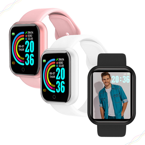 Relógio Inteligente Smartwatch Bluetooth 4.0 IP68 Android Ios