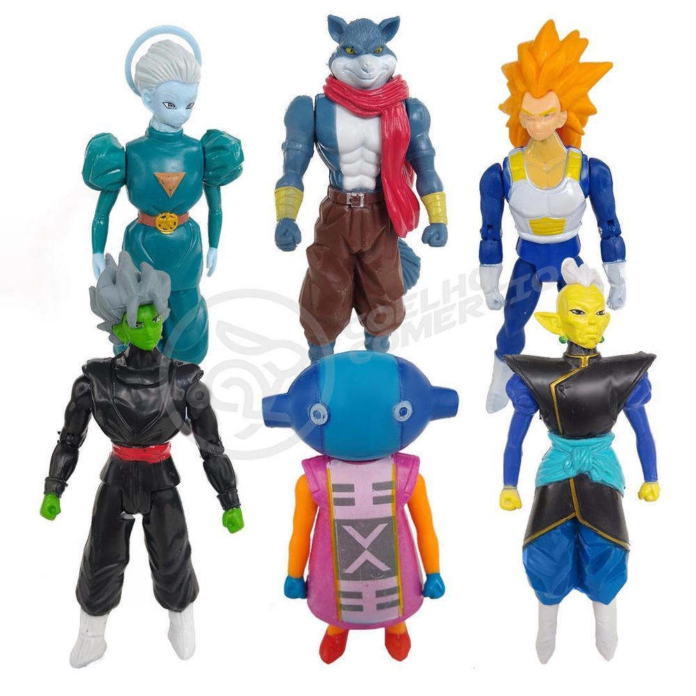 Conjunto de Bonecos de Dragon Ball GT: Coleção de 6 Personagens em Min