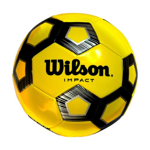 Bola de Futebol Wilson Impact - Amarelo com Preto em Promoção na