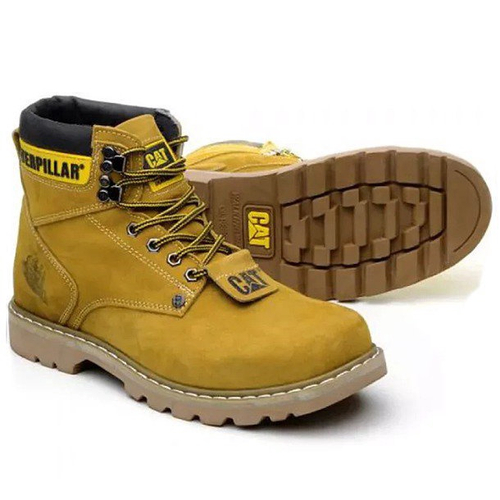 Bota Caterpillar Amarela Adventure Cano Alto