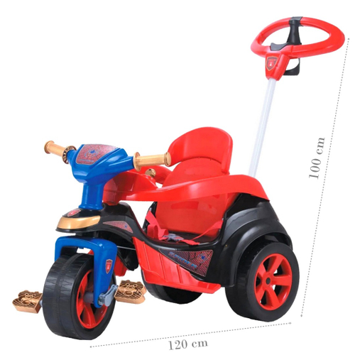 Motoca Triciclo Infantil Tico Trike Evolution Spider Menino - Biemme no  Shoptime