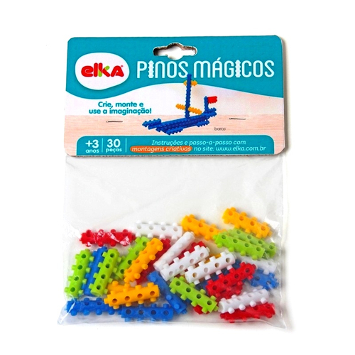 Brinquedo educativo infantil-30 pecinhas criativas de empilhar e  criar-super oferta Mês das Crianças em Promoção na Americanas