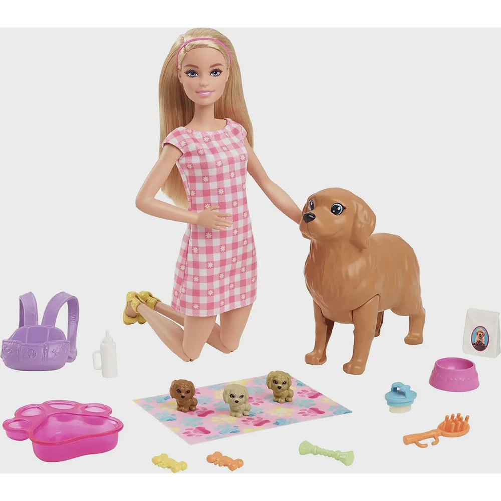 Boneca Barbie Cachorrinhos Recém Nascidos Com Acessórios Presente Brinquedo  HCK74 Mattel na Americanas Empresas