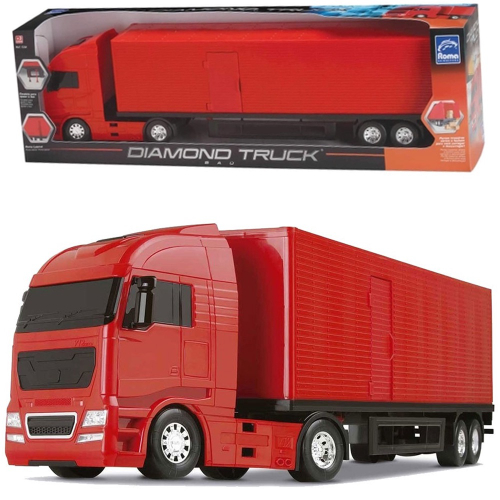 Caminhão Carreta Diamond Truck Baú - 67cm - Roma Brinquedo