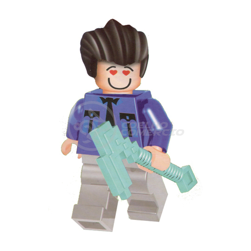 Brinquedo Boneco Bloco De Montar Roblox Builderman Merely