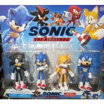 Kit 4 Bonecos Sonic 12 cm E Sua Turma do Sonic. em Promoção na Americanas