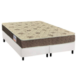 Cama Box King: Colchão Anatômico Orthoflex D33/EP Matera + Base crc Suede White(193x203)