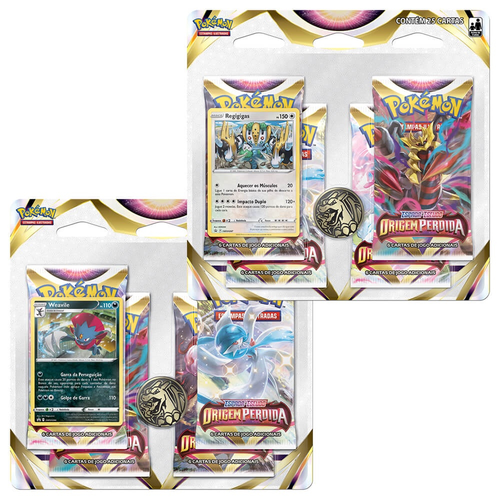 Pokémon Quad Pack Swsh11 Origem Perdida Regigigas Original