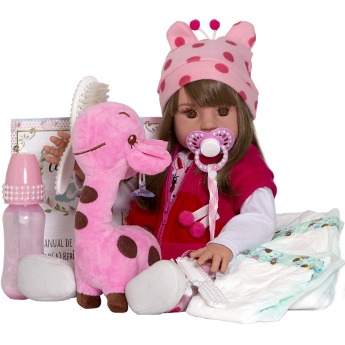 Boneca Bebe Reborn Fofinha Princesa 46cm Com Kit Acessórios no Shoptime