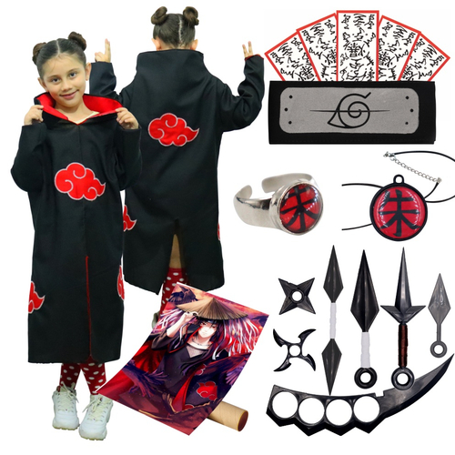 Colar Naruto Nuvem Vermelha Símbolo Akatsuki Anime Cosplay