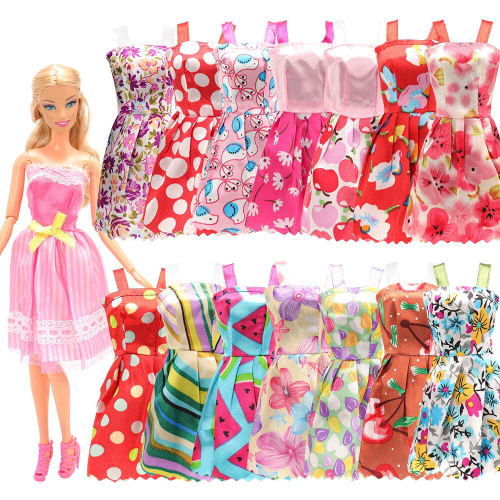 Kit com 5 Vestidos de Festa Para Bonecas - Compatível com a Marca Barbie -  Brinquedo Roupa Boneca no Shoptime