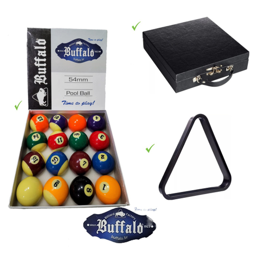 Kit Jogo De Bola 50mm Sinuca / Bilhar + Triangulo Plástico em Promoção na  Americanas