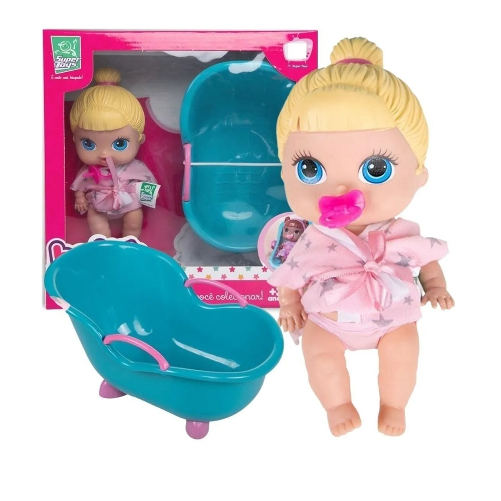 SEWACC 360 Pçs Brinquedos De Bebê De Plástico Brinquedos De Banheira Boneca  De Banho Boneca De Bebê De Plástico Mini Chá De Bebê De Plástico Brinquedos  De Jogo Brinquedos De Forma De