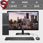 Computador Completo Intel 2,58Ghz 4GB HD 500GB Monitor 19.5 hdmi LED Áudio 5.1 canais Slim Skill