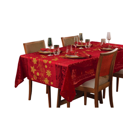 Toalha de Mesa Renda Retangular Estampada 8 Lugares Natal 1,50m x 2,50m Lepper em Promoção na Americanas Toalha de Mesa Renda Retangular Estampada 8 Lugares Natal 1,50m x 2,50m Lepper em Promoção na Americanas