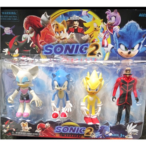 Kit Sonic com 4 Bonecos 12 cm - Toys - Bonecos - Magazine Luiza